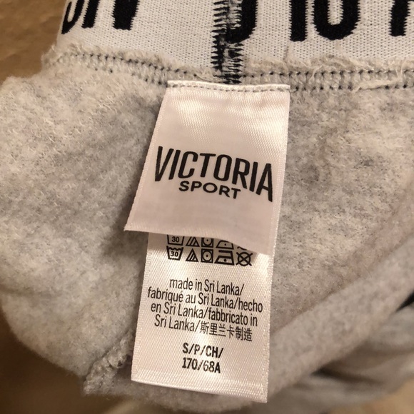 NWOT Victoria’s Secret “Victoria Sport”Jogger. Super soft.  Gray. Logo waistband - Picture 14 of 15